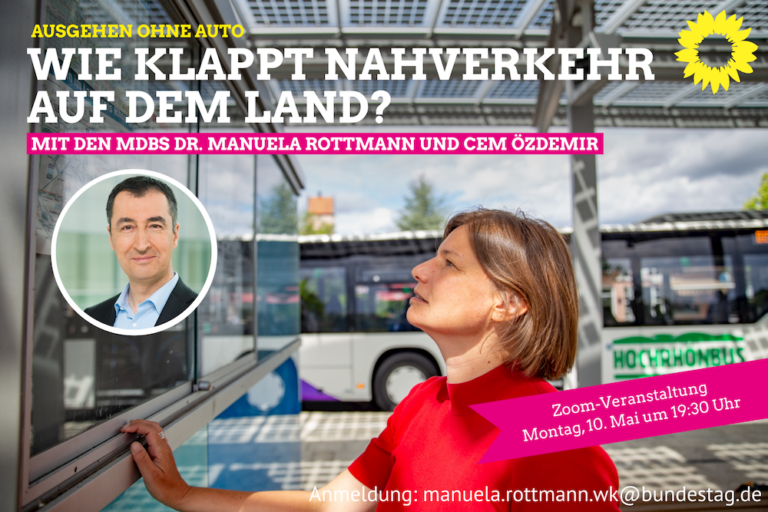 Webinar „Ausgehen ohne Auto: Wie klappt Nahverkehr auf dem Land?“