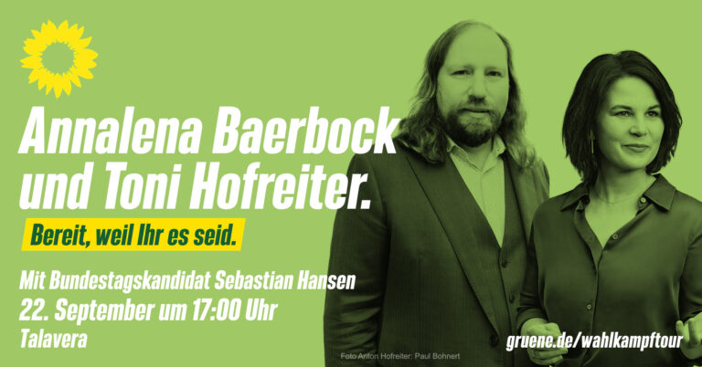 Annalena Baerbock und Toni Hofreiter in Würzburg