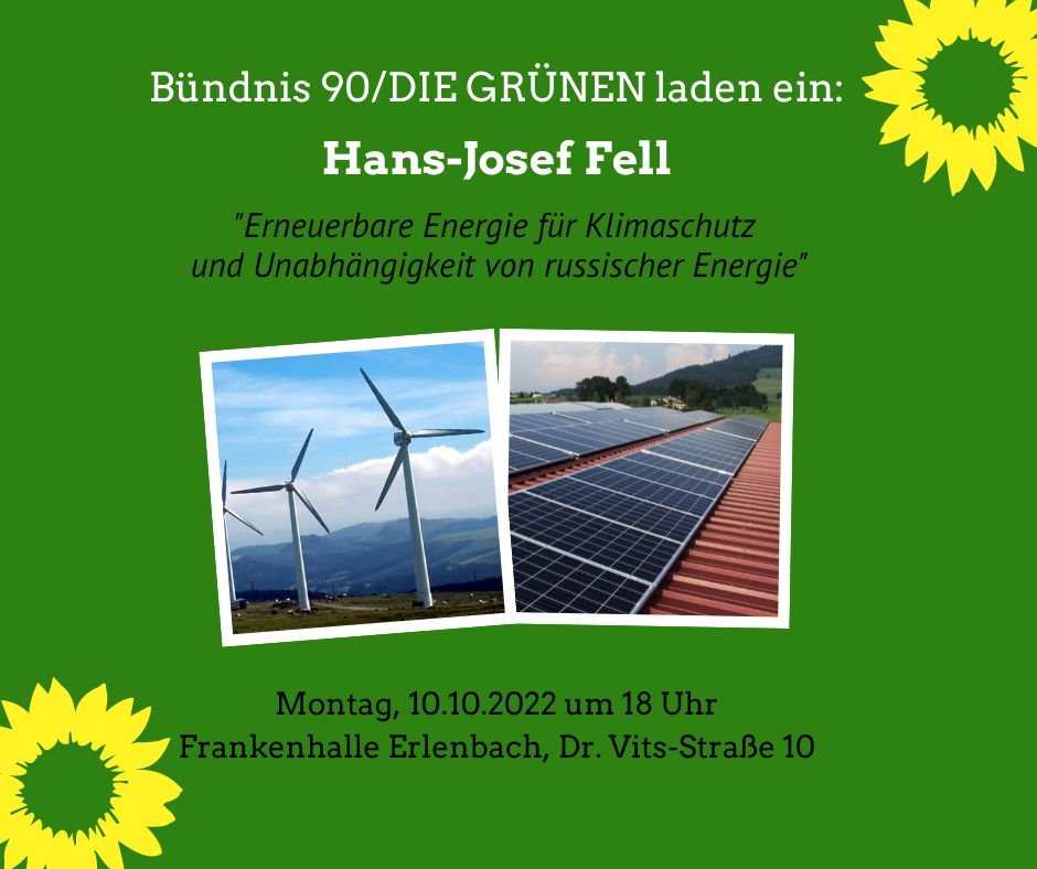 Windkraftwerke und Solarpanels