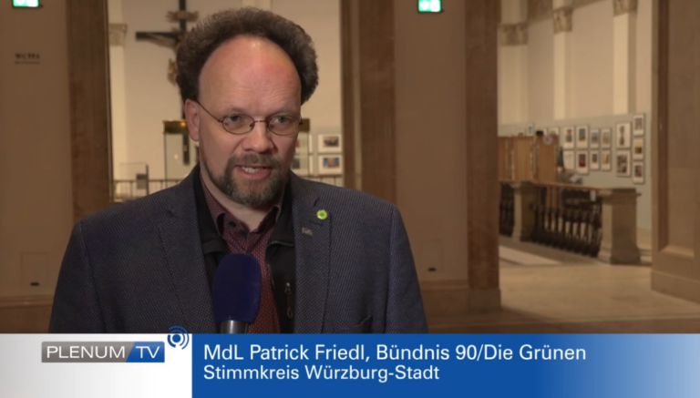 MdL Patrick Friedl im Interview bei Plenum TV