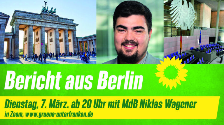 Save the date: Bericht aus Berlin mit Niklas Wagener MdB