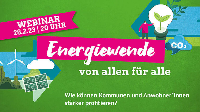 Webinar „Für eine Energiewende von allen für alle“