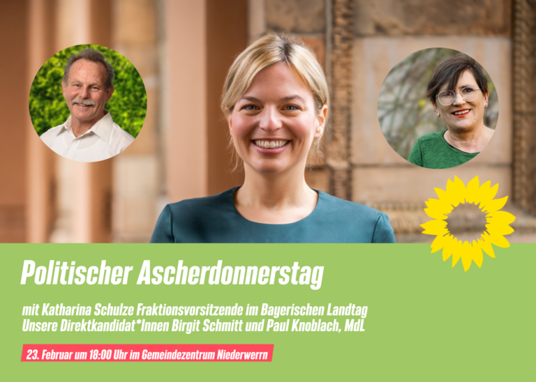 Politischer Ascherdonnerstag mit Katharina Schulze