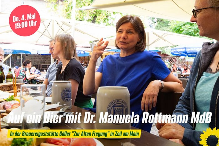 KV Haßberge: „Auf ein Bier mit Manuela Rottmann“