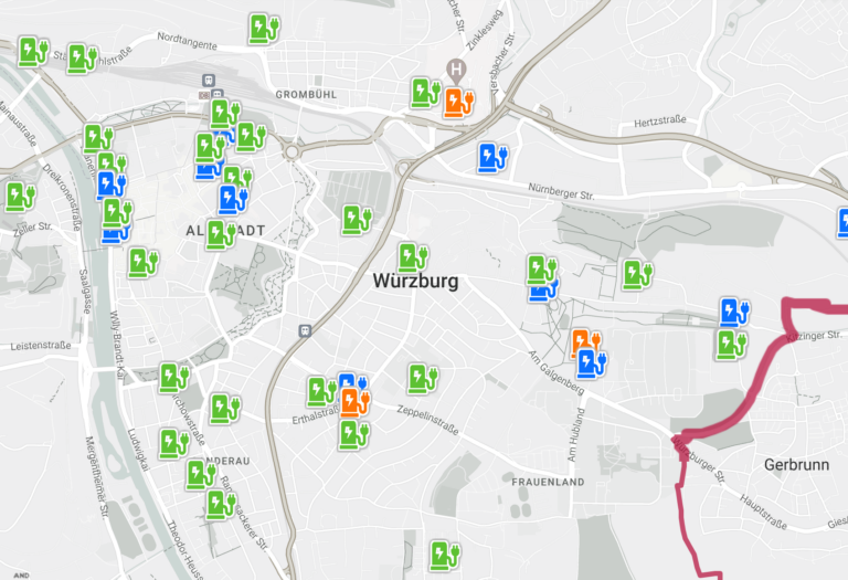 Läuft in Würzburg! Öffentliche E-Ladeinfrastruktur wächst und wächst
