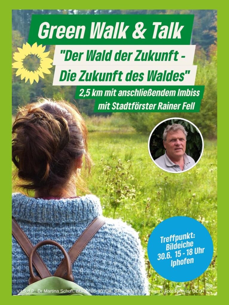 GRÜNE Kitzingen: Green Walk & Talk mit Grüne Iphofen