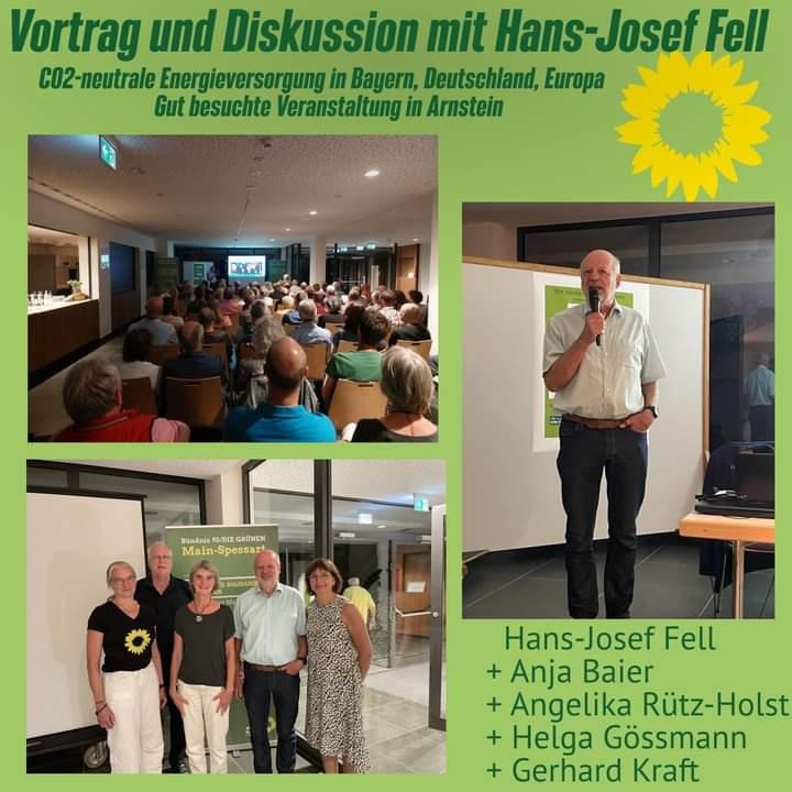 Hans Josef Fell zum Vortrag in Arnstein