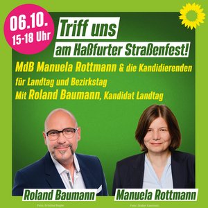 Triff Manuela Rottmann & die Kandidierenden beim Haßfurter Straßenfest