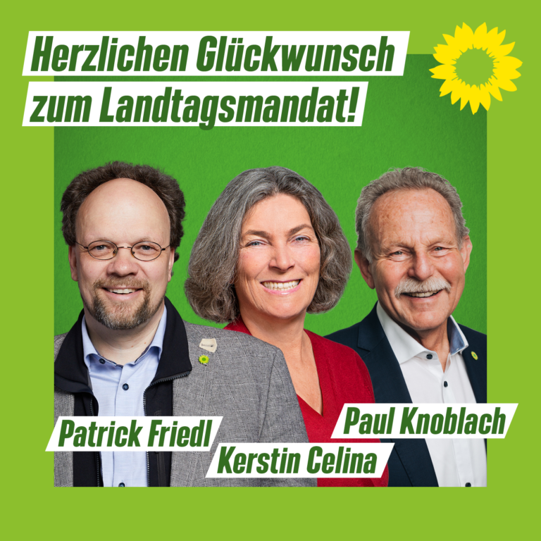 Grüne Unterfranken: Drei Mandate im Bayerischen Landtag
