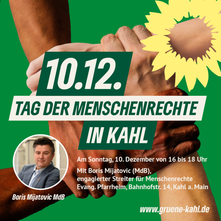 KV Aschaffenburg-Land: Zwei Stunden für die Menschenrechte mit Boris Mijatovic MdB
