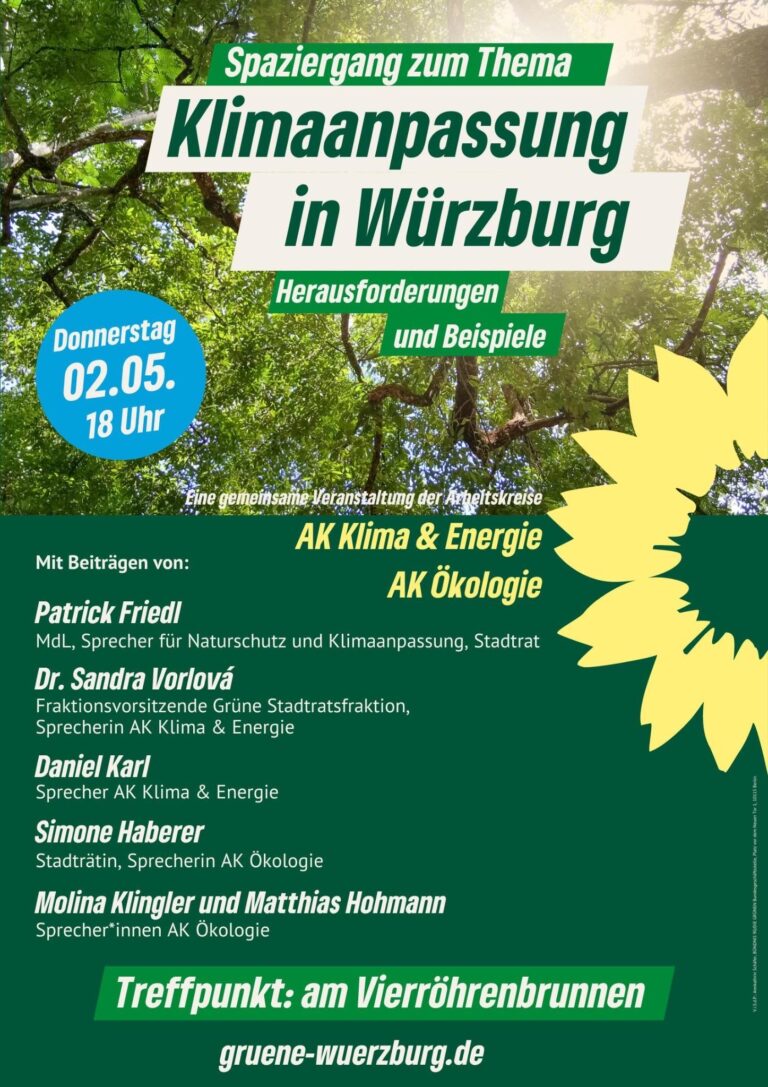 Spaziergang zur Klimaanpassung in Würzburg