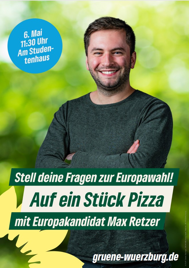 GRÜNE Würzburg: Auf ein Stück Pizza mit Max Retzer