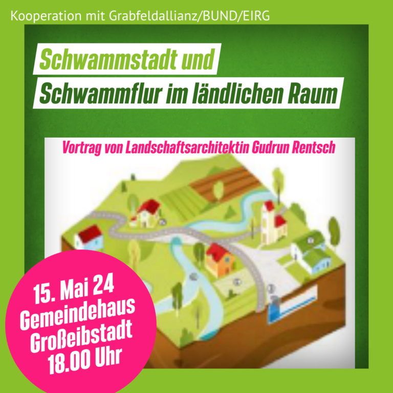 KV Rhön-Grabfeld: Vortrag „Schwammstadt und Schwammflur im ländlichen Raum“