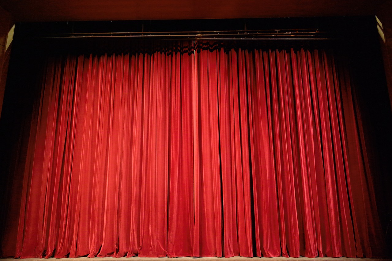 theater curtain stage red event 432045