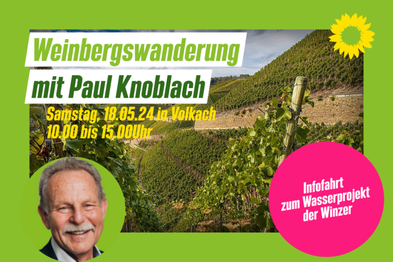 GRÜNE Haßberge & Rhön-Grabfeld: Weinbergswanderung mit Paul Knoblach in Volkach