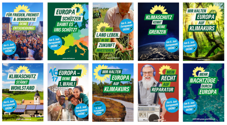 Zusätzliche Plakate aus Unterfranken für die Europawahl