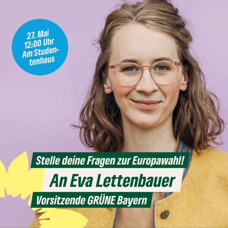 GRÜNE Würzburg: Stell deine Fragen zur Europawahl an Eva Lettenbauer