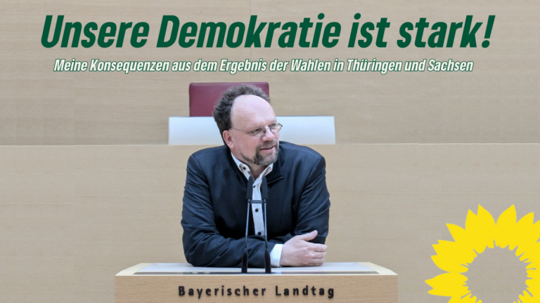 „Unsere Demokratie ist stark!“ – Einordnung der Wahlergebnisse aus Thüringen und Sachsen von MdL Patrick Friedl