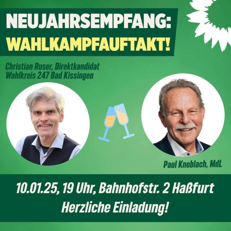 Kreisverbände Bad Kissingen, Hassberge, Rhön-Grabfeld: Neujahrsempfang 2025 im Wahlkreis