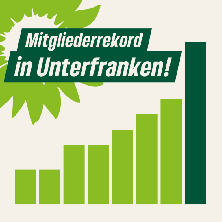 Mitgliederrekord bei uns GRÜNEN – auch in Unterfranken!