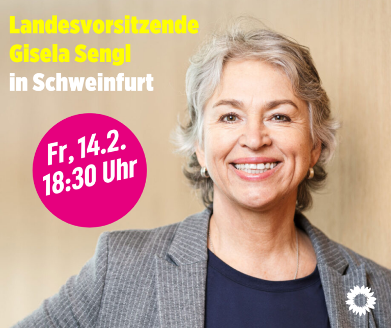 GRÜNE Schweinfurt: Neujahrsempfang 2025 mit Gisela Sengl