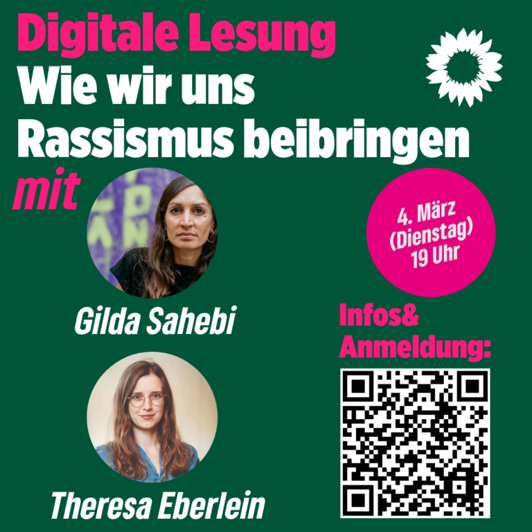 Wie wir uns Rassismus beibringen: Digitale Lesung mit Gilda Sahebi