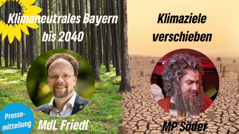 Patrick Friedl sieht Klimaschutz in Bayern akut gefährdet