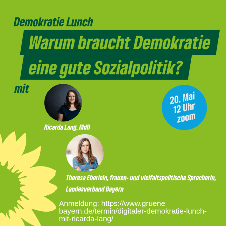 Digitaler Demokratie Lunch mit Ricarda Lang