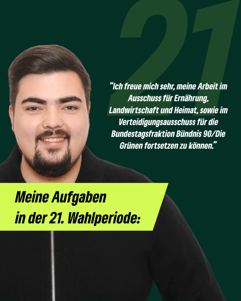 Aufgaben unseres MdB Niklas Wagener im Bundestag