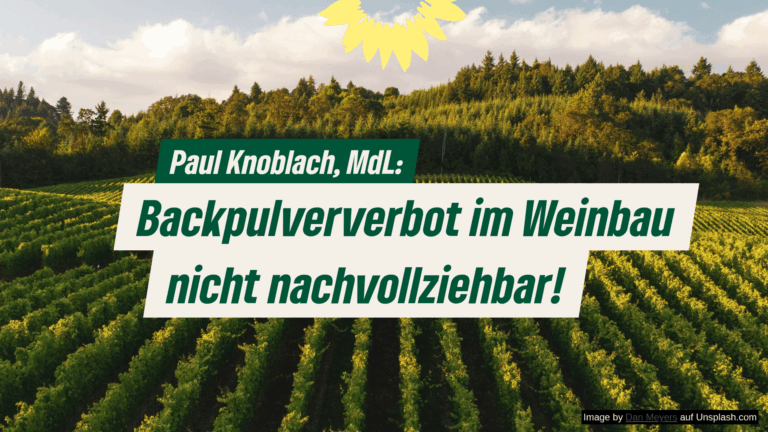 Backpulververbot im Weinbau nicht nachvollziehbar