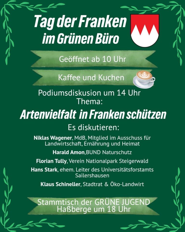 Tag der Franken im Grünen Büro Haßfurt