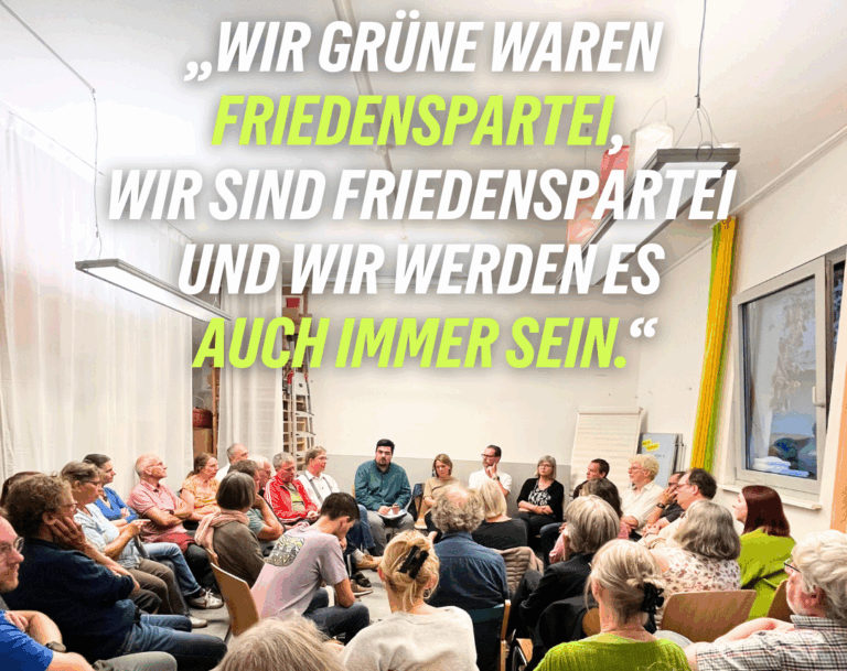 Frieden in unsicheren Zeiten – Grüne im Gespräch